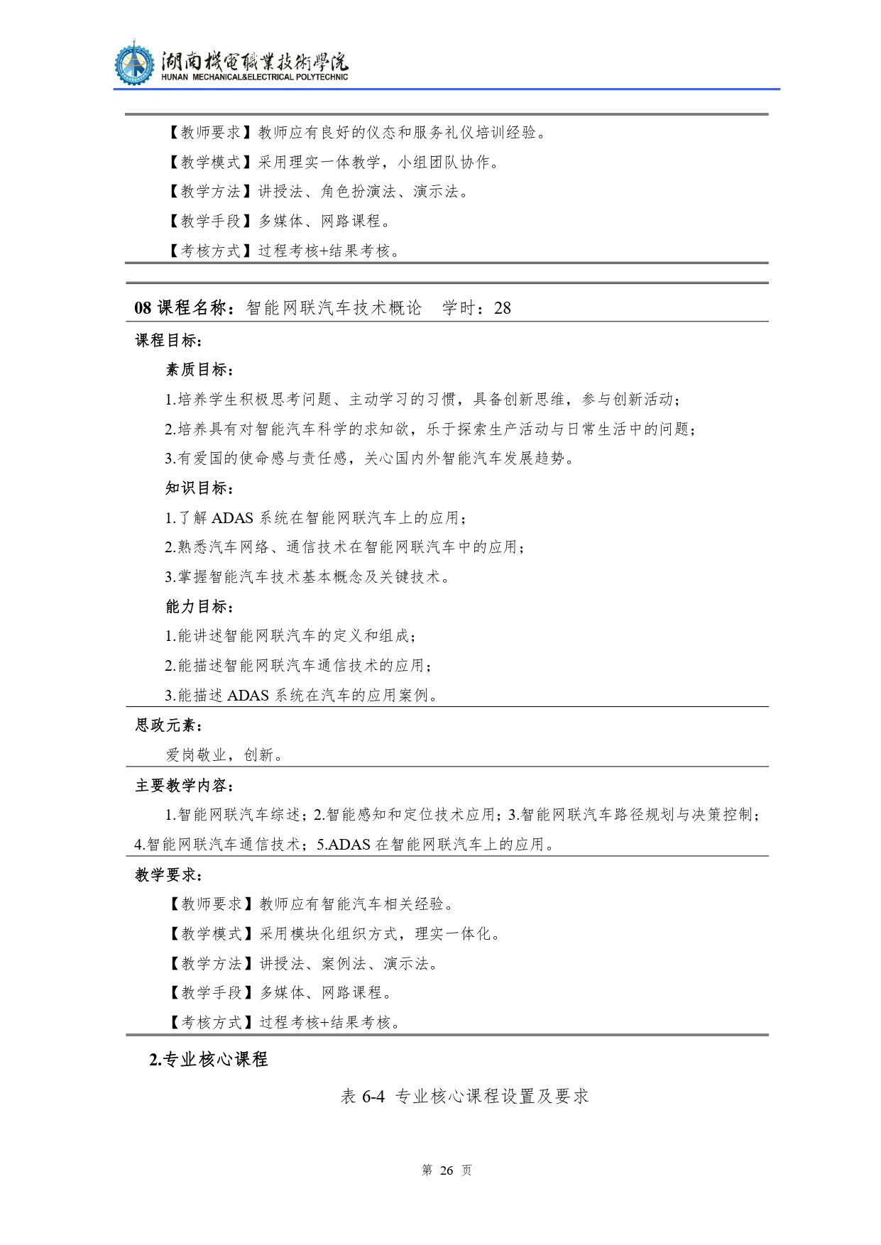 yl7703永利官网2022级汽车检测与维修技术专业人才培养方案V10.0_page-0028.jpg