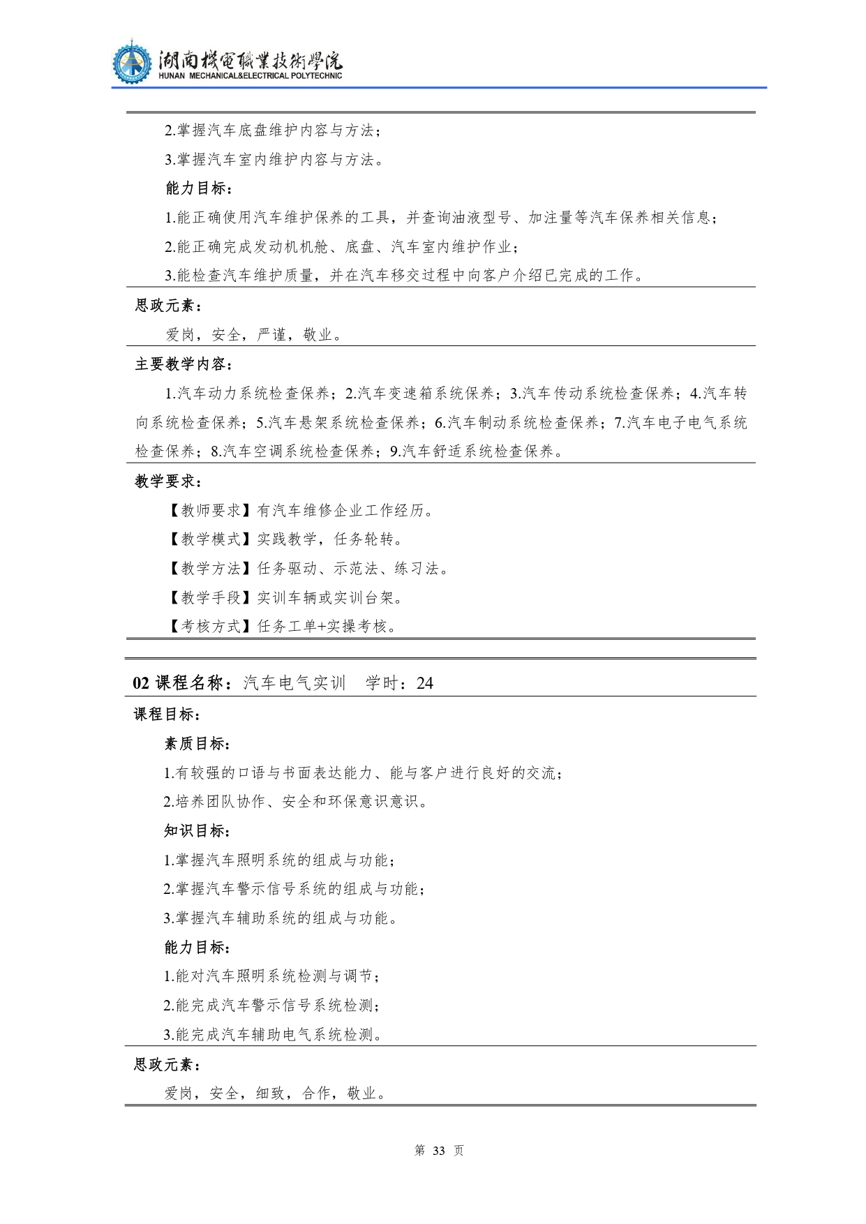 yl7703永利官网2022级汽车检测与维修技术专业人才培养方案V10.0_page-0035.jpg