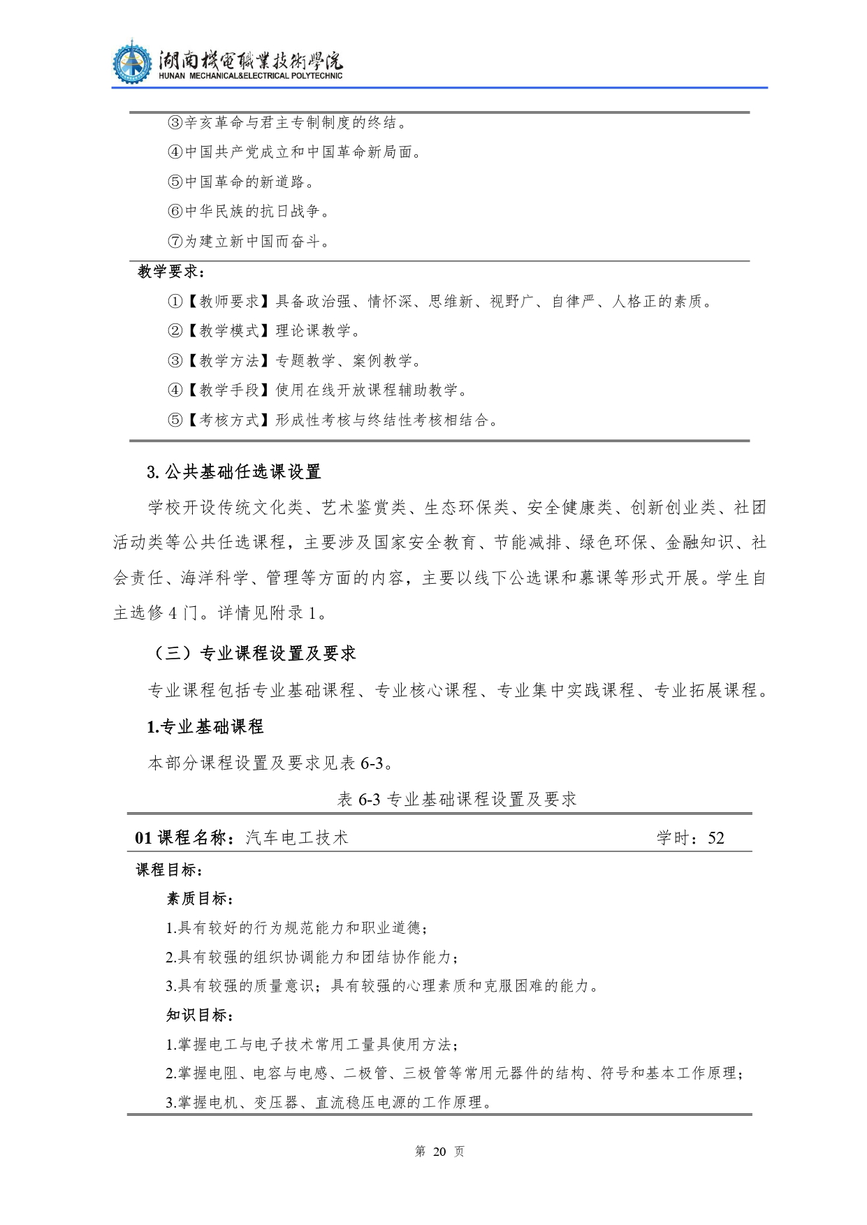 yl7703永利官网2022级汽车检测与维修技术专业人才培养方案V10.0_page-0022.jpg