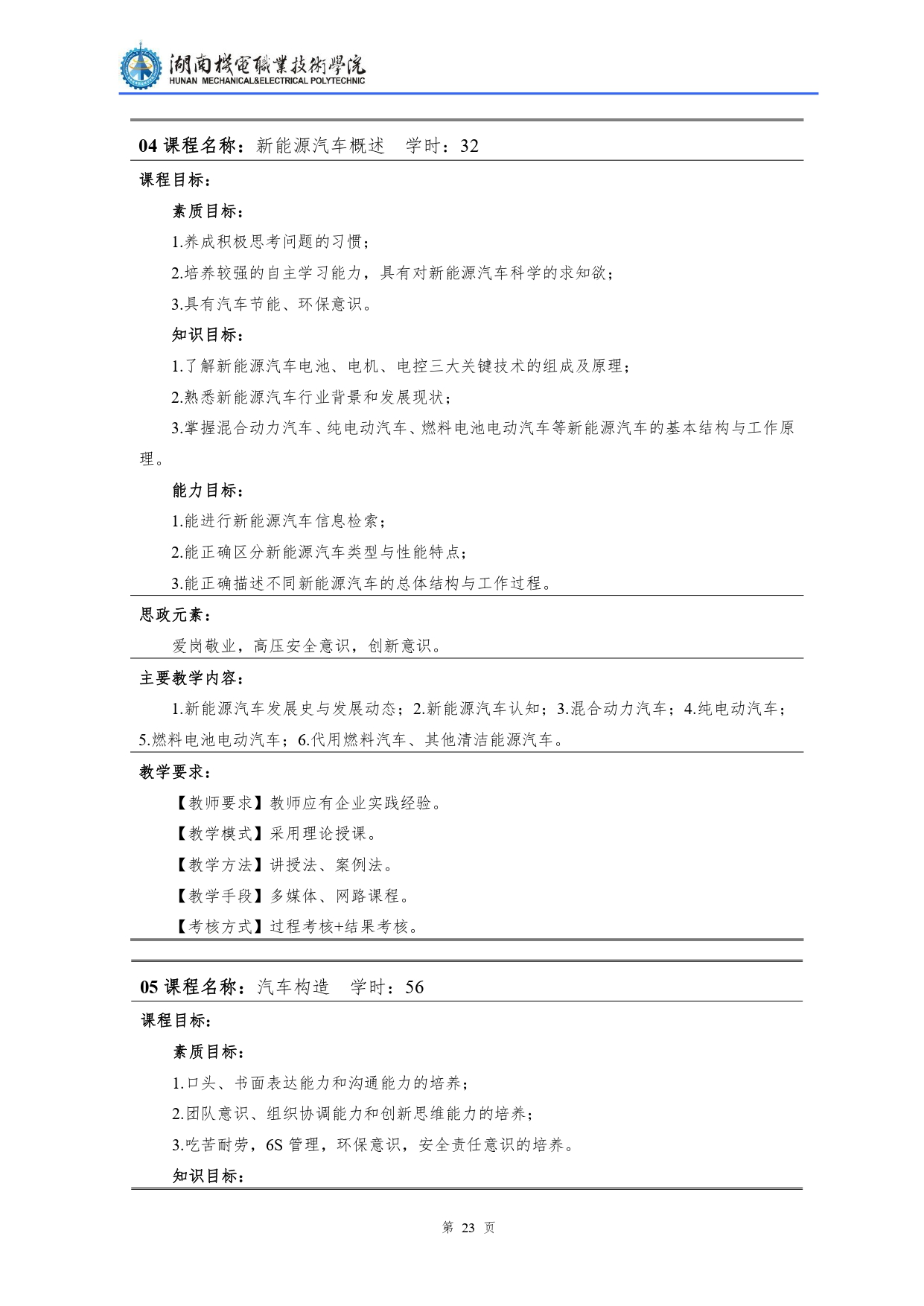 yl7703永利官网2022级汽车检测与维修技术专业人才培养方案V10.0_page-0025.jpg