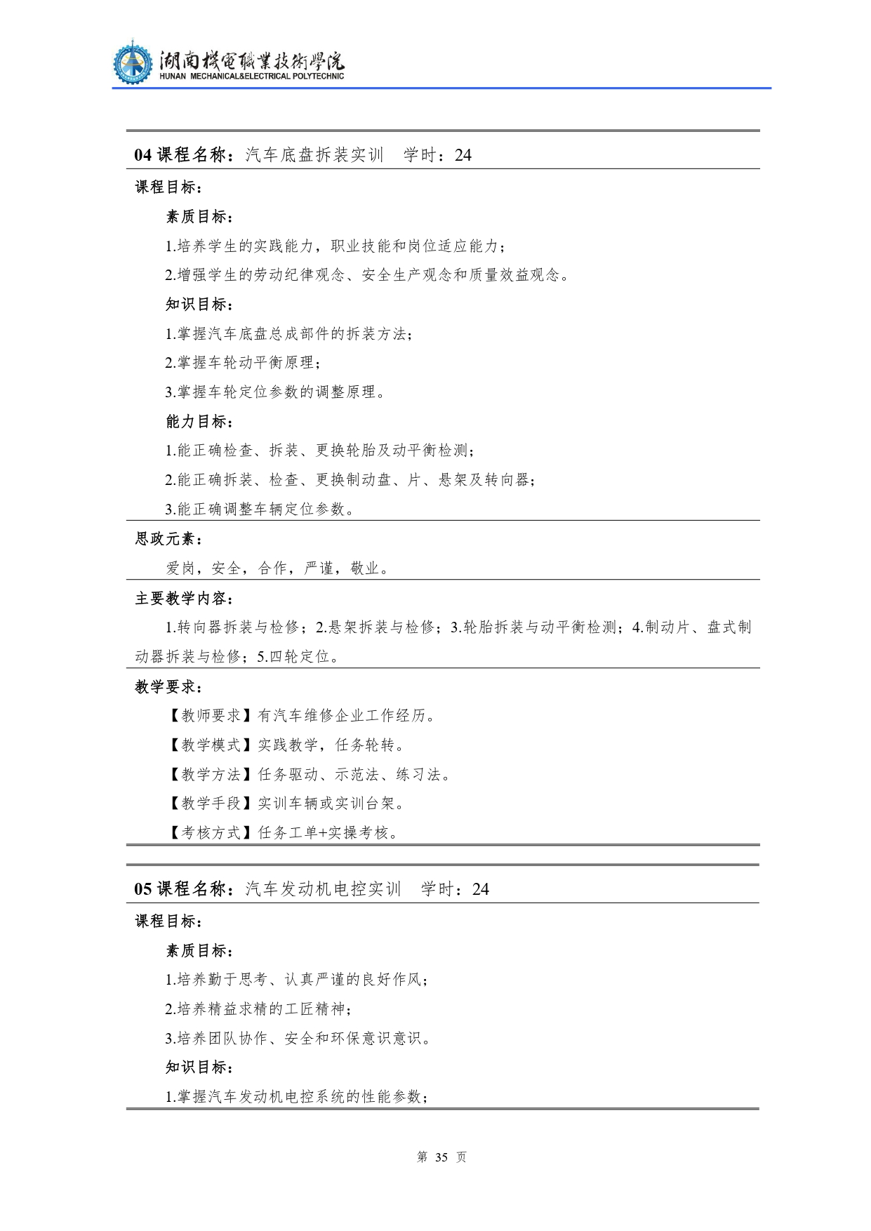 yl7703永利官网2022级汽车检测与维修技术专业人才培养方案V10.0_page-0037.jpg