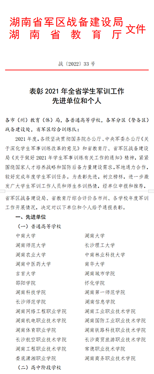 我院“2021年度湖南省高校学生军训先进单位”称号_副本.png